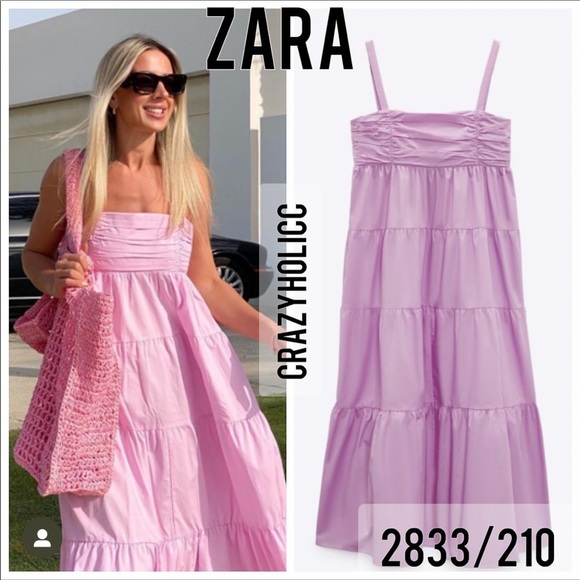 Zara Dresses & Skirts - Zara tiered poplin dress